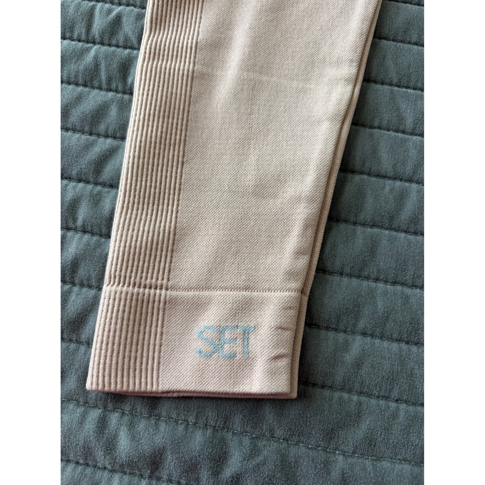 SET ACTIVE SCULPTFLEX High Waisted Ribbed Leggings Mauve Rose‎ Pink Small - Picture 8 of 9